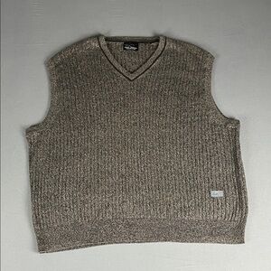 Greg Norman Collection‎ Men's XL Gray Cotton Sweater Vest
